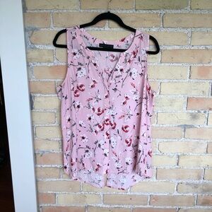 Sanctuary Pink Floral Sleeveless Top